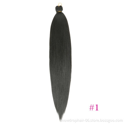1X 2X 3X Synthetic Easy Private Label Yaki Ez Pre-Stretched Expression Pre Stretched Braiding Hair Pre Stretch